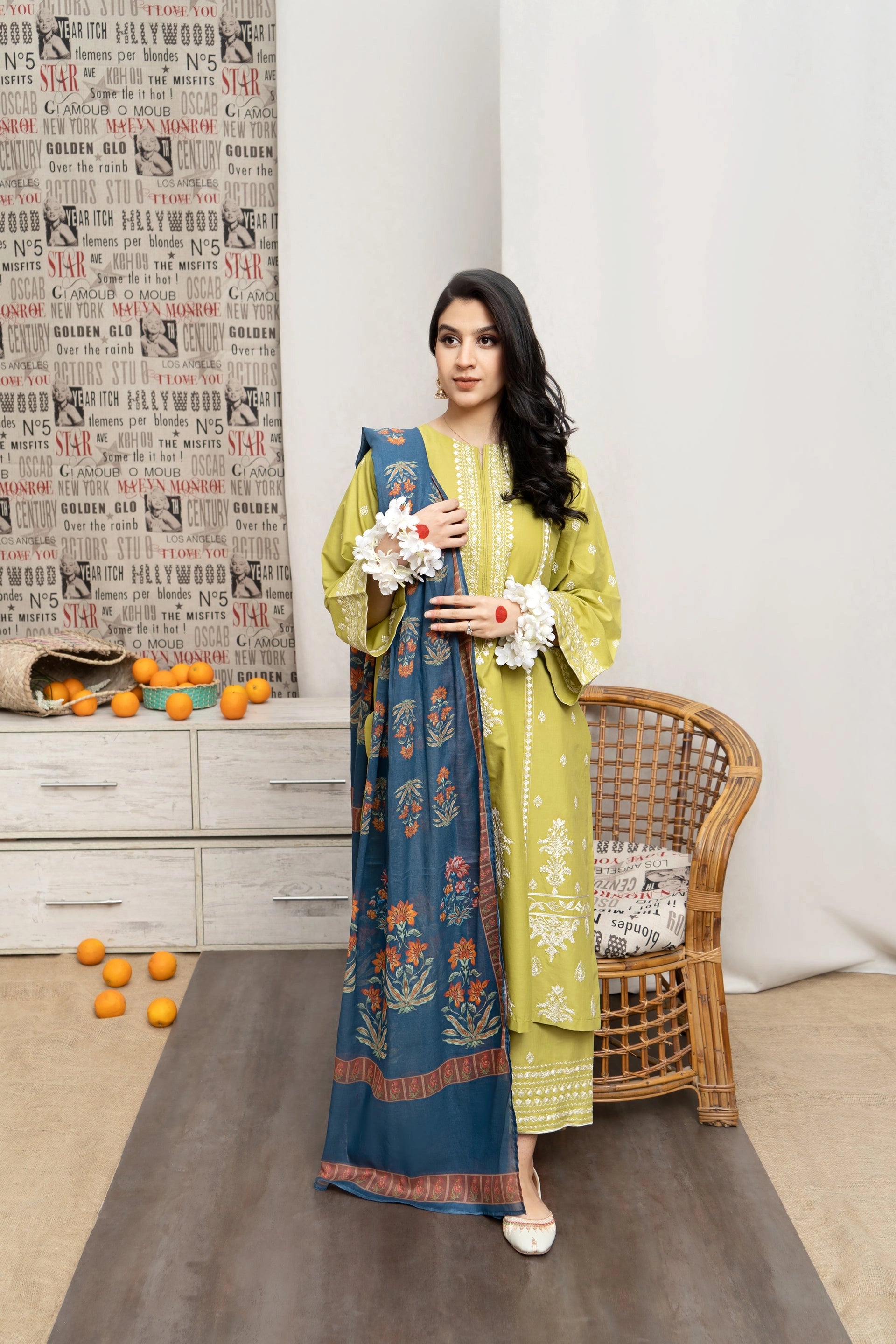 ZARA SHAH JAHAN - 3PC LAWN EMBROIDERED