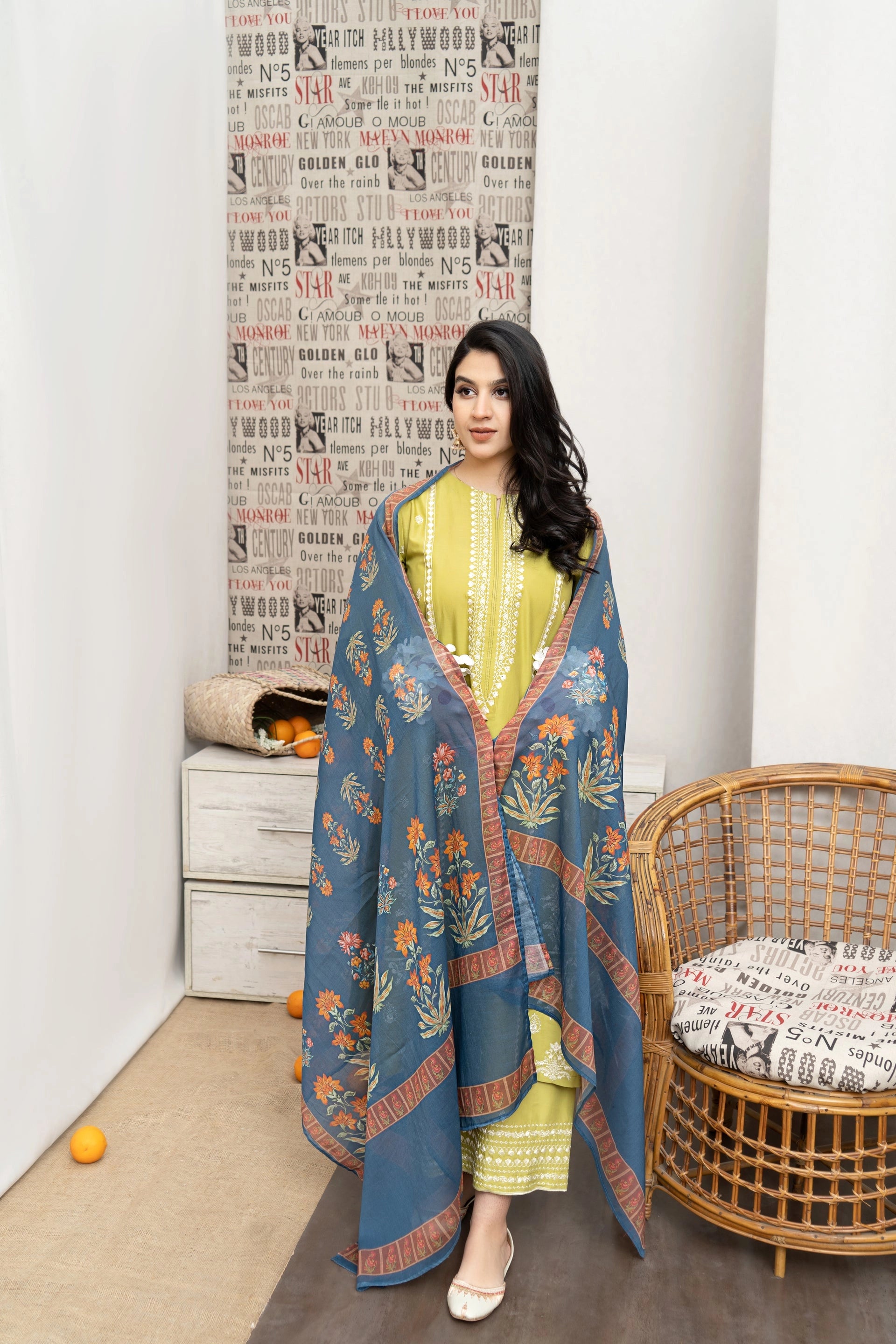 ZARA SHAH JAHAN - 3PC LAWN EMBROIDERED