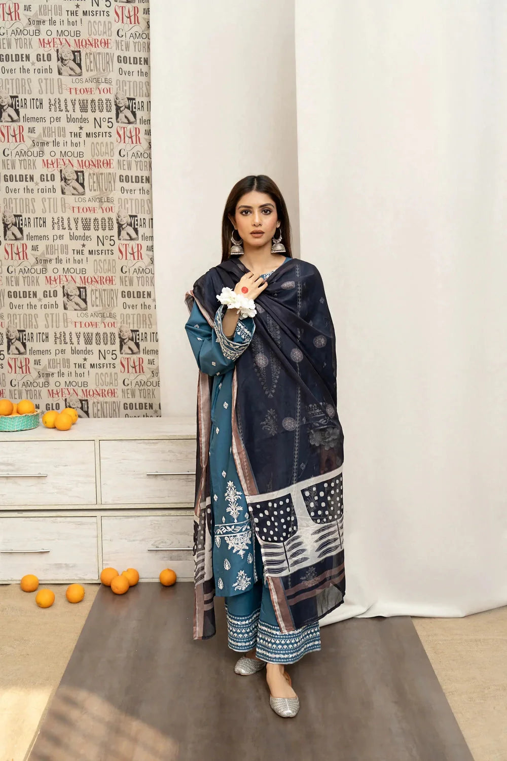 ZARA SHAH JAHAN - 3PC LAWN EMBROIDERED