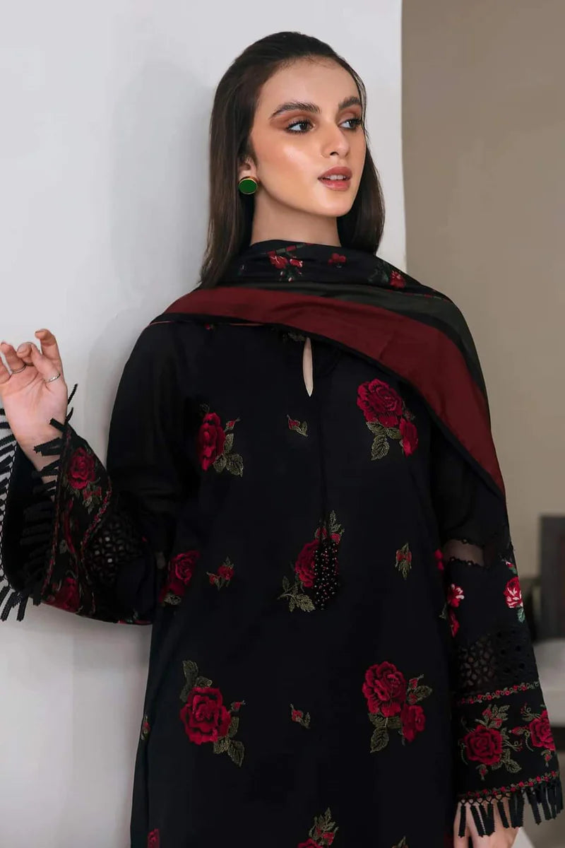 ZARA SHAH JAHAN - 3PC LAWN EMBROIDERED