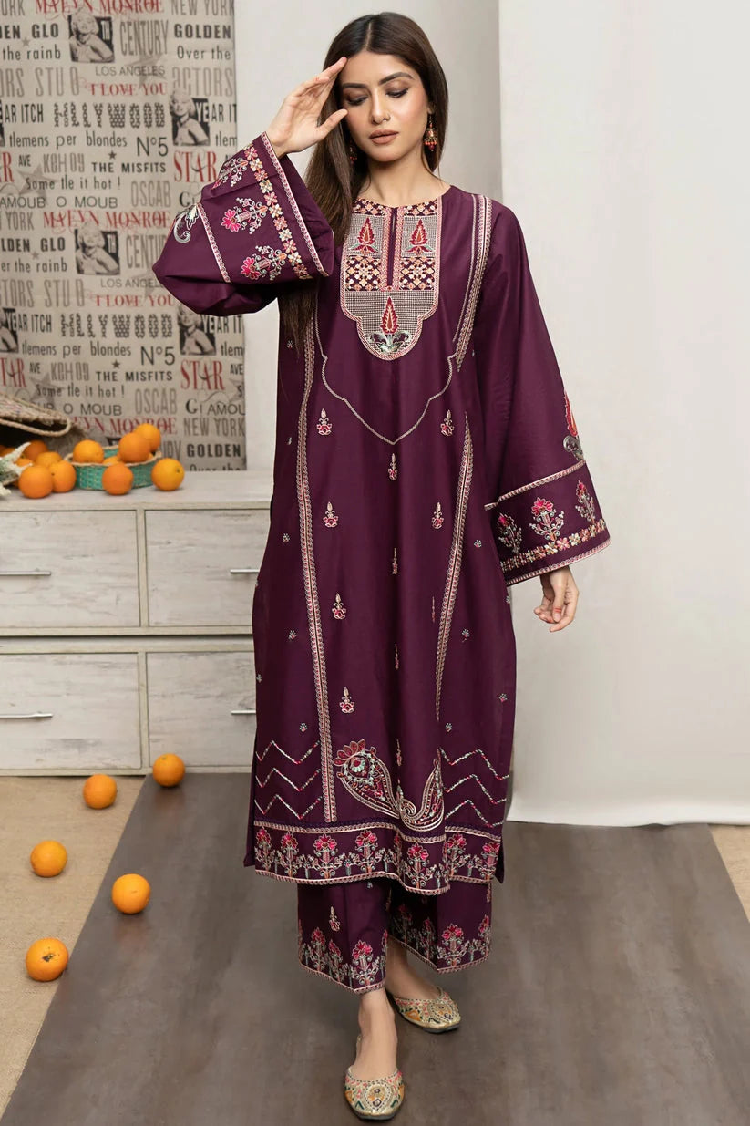 ZARA SHAH JAHAN - 3PC LAWN EMBROIDERED