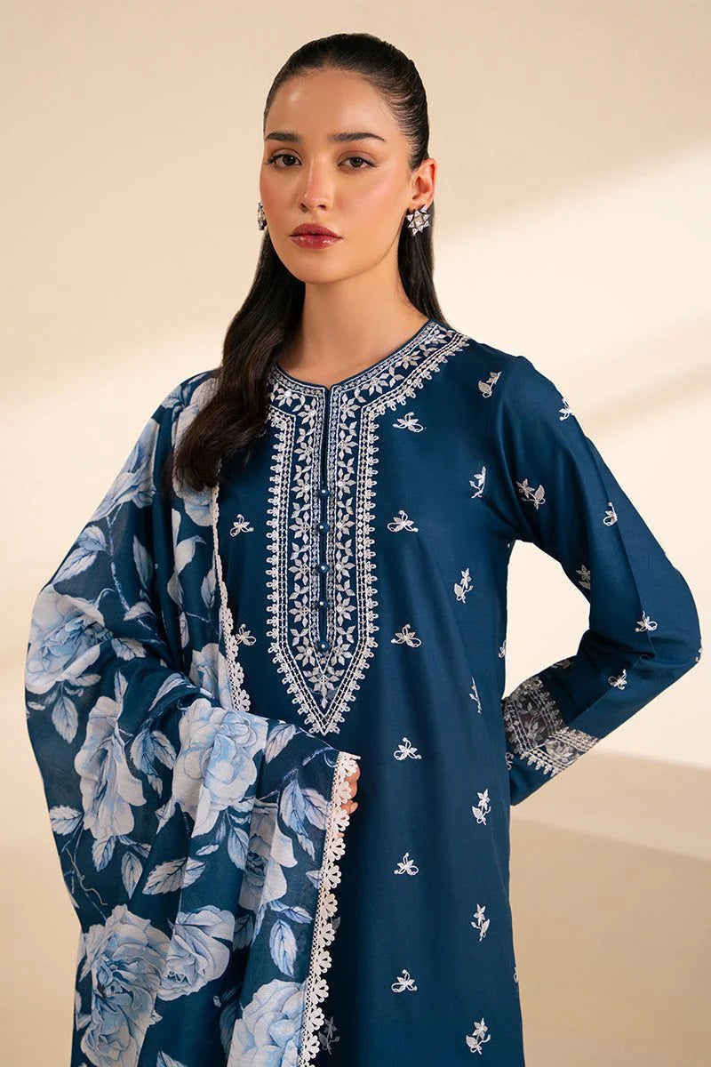ZARA SHAH JAHAN - 3PC LAWN EMBROIDERED