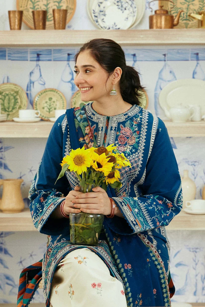 ZARA SHAH JAHAN - 3PC LAWN EMBROIDERED