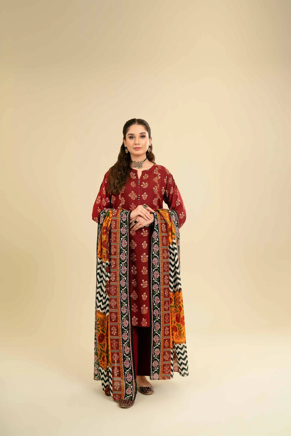 ZARA SHAH JAHAN - 3PC LAWN EMBROIDERED