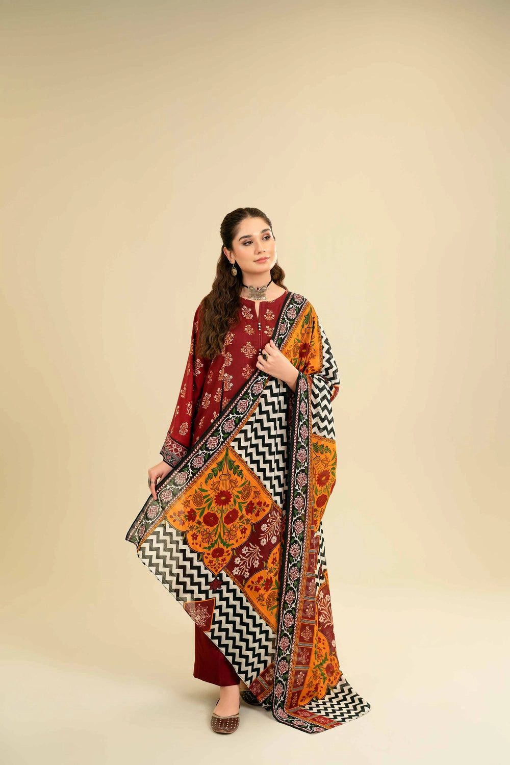 ZARA SHAH JAHAN - 3PC LAWN EMBROIDERED