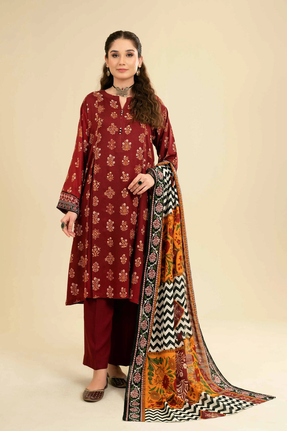 ZARA SHAH JAHAN - 3PC LAWN EMBROIDERED